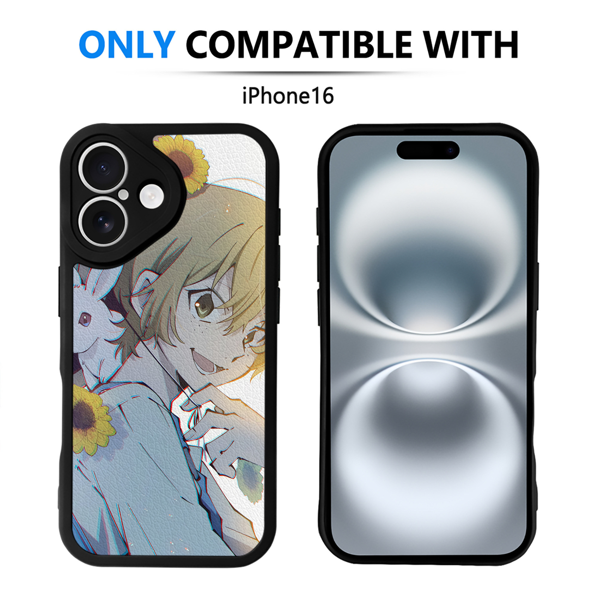 （画像用） 文豪ストレイドッグス Bungo Stray Dogs 【iPhone 16シリーズ対応】シリコンスマホケース（レザー調） 材質：シリコン
